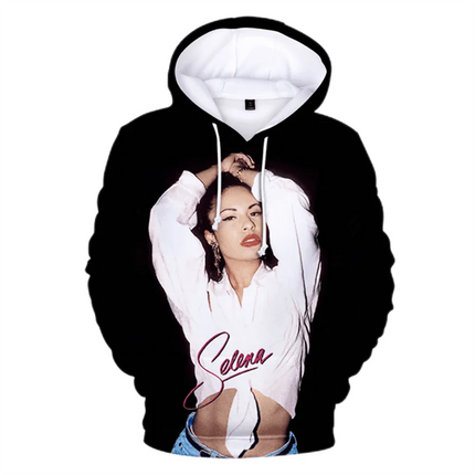 Sexy Singer Selena Quintanilla 3D Print Hoodies Men Women Hip Hop Oversized Pullover Hooded Sweatshirts Streetwear Man Clothing
