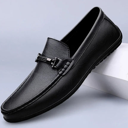 Scarpe da Uomo in Vera Pelle Taglia: 36-46 Mocassini Traspiranti Fatti a Mano per Business Casual e Guida