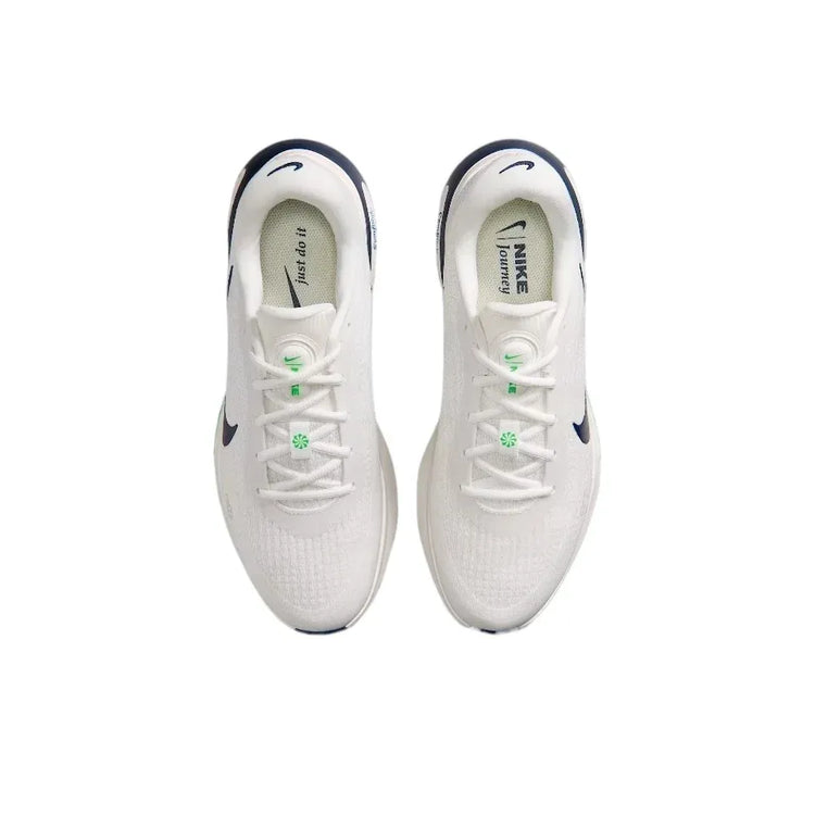 Nike Journey Run Sneakers, White, Running Shoes, Cushioned, Breathable Mesh, Unisex FN0228-113