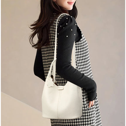Nuove borse da donna in PU morbido casual alla moda Borse a tracolla femminili di grande capacità in tinta unita Borse tote retrò per lo shopping