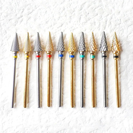 Carbide Large Cone Nail Drill Bits Electric Milling Cutter For Gel Polish Removal Grinding DIY Home Salon Manicure Pedicure Nail Art Accessories Supplies