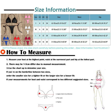 Costume da Bagno Estivo da Donna, Set Bikini Sexy con Reggiseno Imbottito Push-up e Perizoma, Due Pezzi, Abbigliamento da Spiaggia, Costume da Bagno Femminile Sexy platinumshop