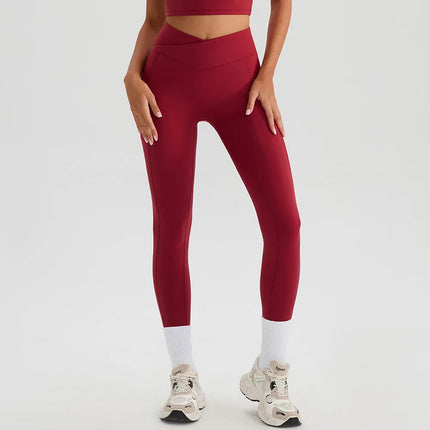 Women Gym Sports Leggings Workout Yoga Pants With Pockets High Waist Tights Fitness Pants Outdoors Running Training Trousers PlatiNum