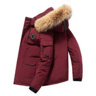 Men Hooded Fur Collar Down Coats Puffer Jackets Winter Casual Duck Down Coats Quality Male Outdoor Windproof Winter Warm Parkas