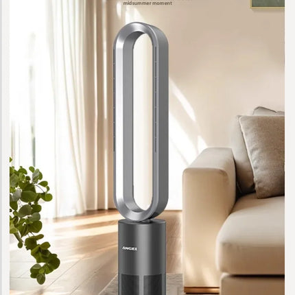 Ventilatore a Torre Senza Pale Angelo Tedesco 220V, Purificatore d'Aria e Riscaldatore 2 in 1 per Uso Domestico QDW