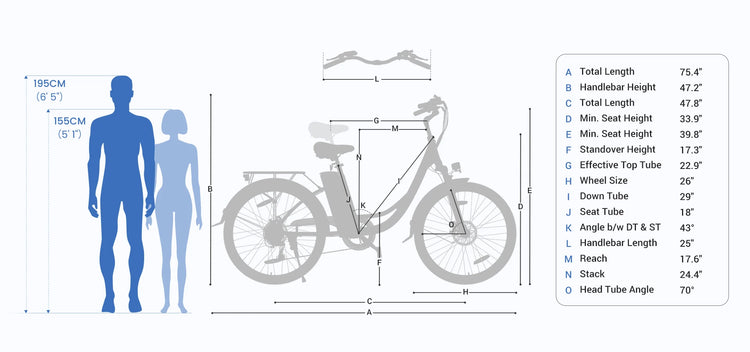 Bicicletta Elettrica Urbana Foride B1, Motore 250W, Coppia 45Nm, Batteria 36V 15.6Ah, Autonomia 90km, 5 Livelli di Assistenza, Modalità Camminata 6km/h