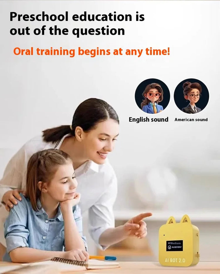 DeepSeek XiaoZhi Mini AI Emo Robot | Smart Voice Chatbot, Emotional Interaction, Personalized AI Companion, Unique Gift Idea PlatiNum