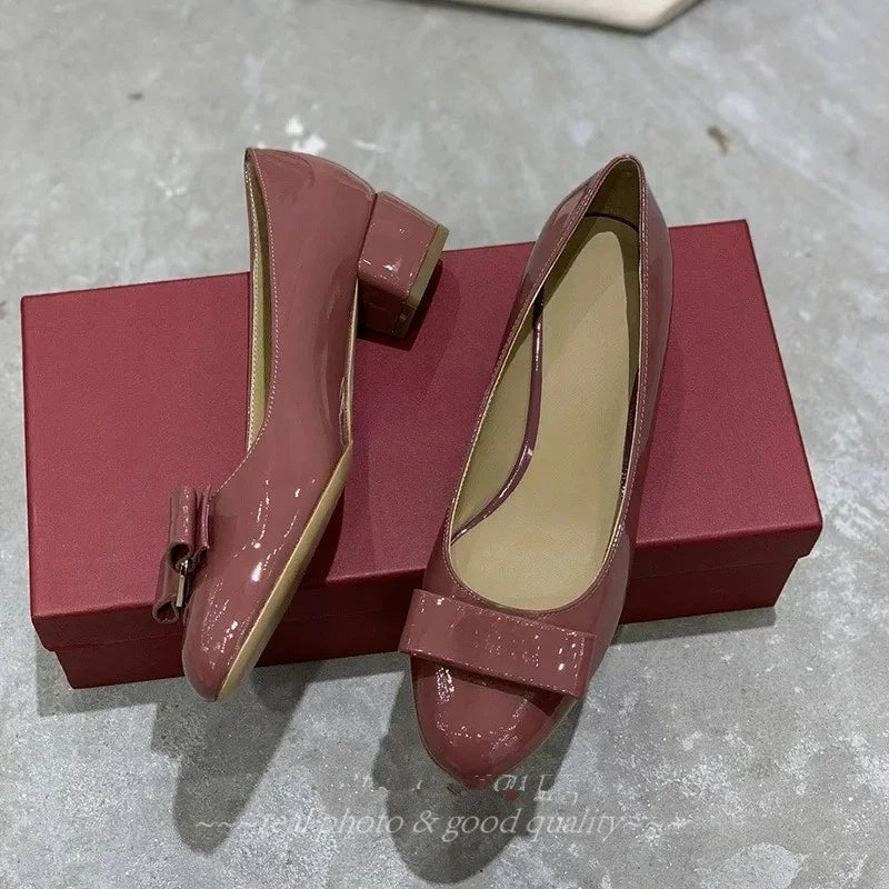 2025 FANGXITING New Arrival Spring Handmade Genuine Leather Round-Toe Woman Loafers Mary Janes Zapatos De MujerBallet Dance Shoe