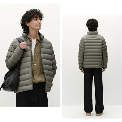 Semir Men Down Jacket Lightweight Build 90 Percent Down Fill Stand Collar 2026 Winter Warm Insulation Cold Weather