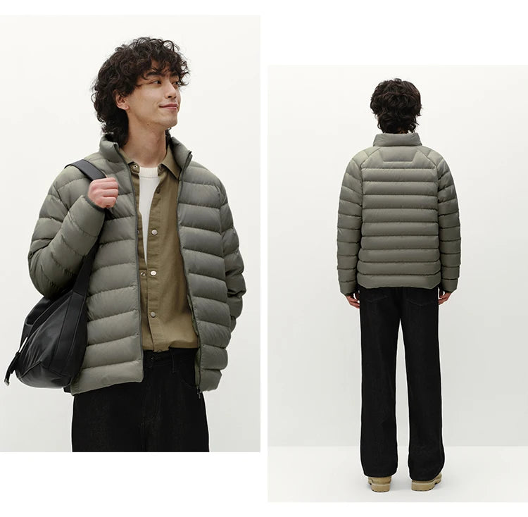 Semir Men Down Jacket Lightweight Build 90 Percent Down Fill Stand Collar 2026 Winter Warm Insulation Cold Weather
