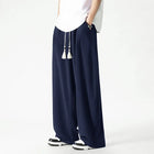 New Men's Casual Comfortable Wide Leg Trousers Fashion Loose Harun Pants Drawstring Sports Lantern Pants Plus Size