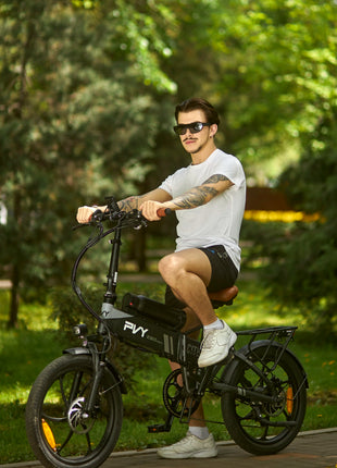 Bicicletta Elettrica Pieghevole PVY Z20 MAX con Sensore di Coppia, Doppia Batteria per Pendolarismo Urbano, E-bike a Pedalata Assistita con Autonomia di 25.6Ah