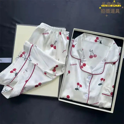 2 pezzi stampa indumenti da notte pigiama da notte in raso di seta sintetica moda pigiama casual pantaloncini da donna pigiama set abiti da pittura a inchiostro platinumshop