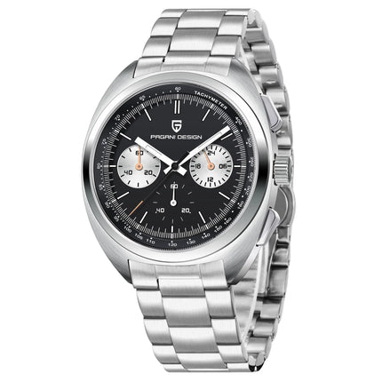 PAGANI DESIGN Orologi da uomo Retro Panda Quadrante Orologio al quarzo da uomo Giappone VK63 Cronografo Vetro zaffiro Orologio da polso da uomo 2024 Nuovo