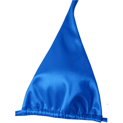 Sexy 13 colori Halter Satin Bikini brasiliano Donna Costumi da bagno Costume da bagno femminile Bikini a due pezzi Bagnante Costume da bagno Swim V4966 platinumshop