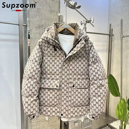 Supzoom New Arrival Top Fashion Logo Male Popular Clothes Thickened Handsome Warm Collar Casual  Winter Down Jackets Men