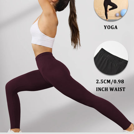 Leggings Super Morbidi da Donna ad Alta Elasticità per Allenamento Yoga Corsa Atletica Push Up Palestra Fitness