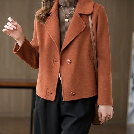 Coats Women The Spring Autumn 2025 The New Short Jacket Fashionable Versatile The Woolen Coat Worn By The Mother Overwear Female