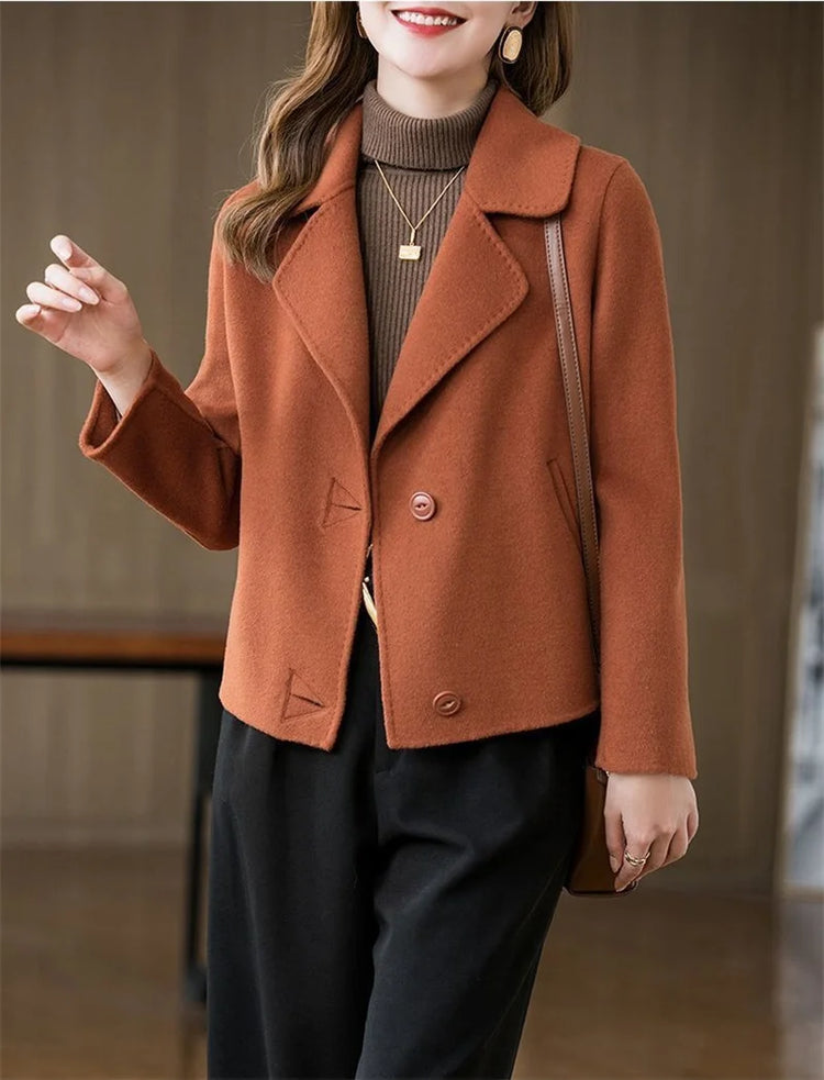 Coats Women The Spring Autumn 2025 The New Short Jacket Fashionable Versatile The Woolen Coat Worn By The Mother Overwear Female