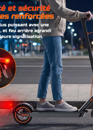 Monopattino Elettrico TODIMART T6 per Adulti, Motore 350W (Picco 500W), Batteria 36V 7.8Ah, Pneumatici Solidi a Nido d'Ape Antiesplosione da 8.5 Pollici, Connessione APP, Pieghevole