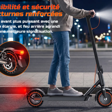 Monopattino Elettrico TODIMART T6 per Adulti, Motore 350W (Picco 500W), Batteria 36V 7.8Ah, Pneumatici Solidi a Nido d'Ape Antiesplosione da 8.5 Pollici, Connessione APP, Pieghevole
