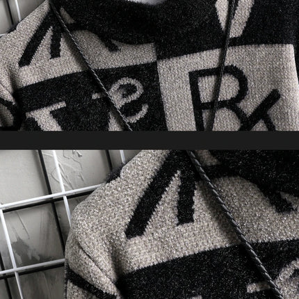 Men Knitted Sweater Stripe Pullovers Printing Round Neck Sweater Autumn/Winter Designer Quality Casual Men Clothing Jumper