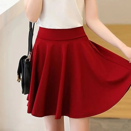 Moda donna estate nuovo stile versione coreana gonna sportiva corsa danza quadrata studente elegante tendenza gonna a trapezio a vita alta