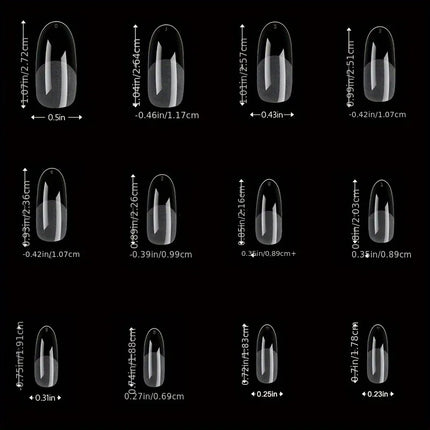 120Pcs Full Cover Press On Nail Tips Stiletto Almond Square Coffin French False Fake Soak Off Gel Nail Extension Tips Capsule Nail Tips
