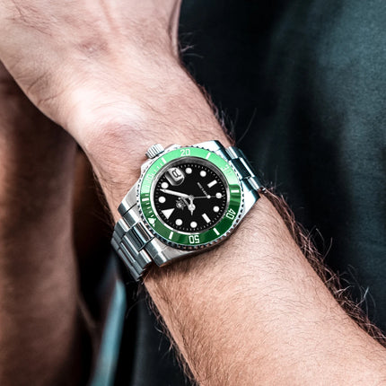 ADDIESDIVE Stainless Steel Watch Men's European and American Business Leisure Quartz Watch Waterproof Outdoor Sports Watch