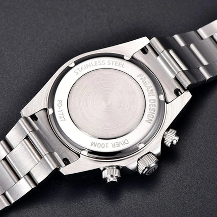 PAGANI DESIGN Nuovo orologio da polso al quarzo da uomo con lunetta in acciaio inossidabile, cronografo di lusso con vetro zaffiro VK63, orologio da uomo reloj hombre platinumshop