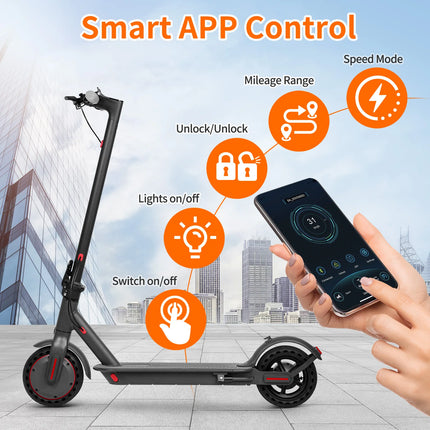 Nuovo Monopattino Elettrico AOVOPRO 500W TX01 / VP10 2026, Ruote da 8.5/10 Pollici, Batteria ad Alta Capacità 42V10.5Ah, 35 km/h, Autonomia 35 km, E-Scooter Smart per Pendolari con Ammortizzazione