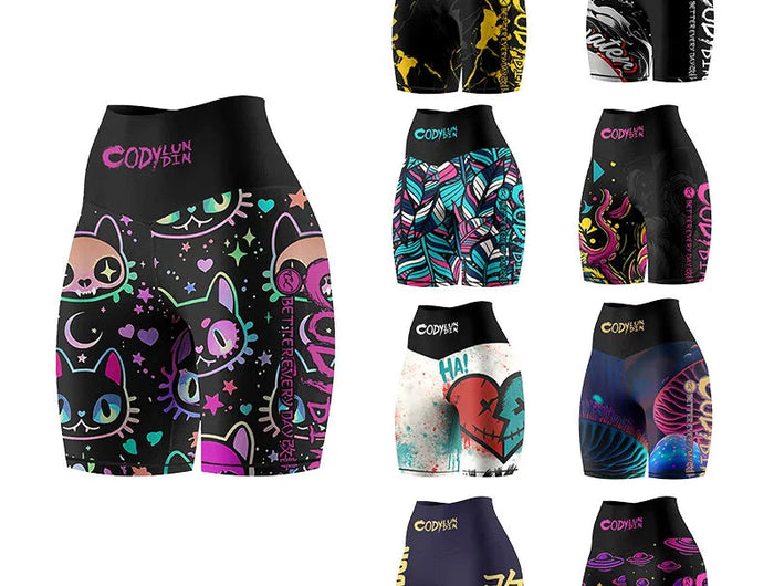 Yoga Women's MMA BJJ Training Fight Boxing Shorts Gym Jiu-Jitsu Muay Thai Wrestling Compression Shorts Sportswear For Ladies PlatiNum