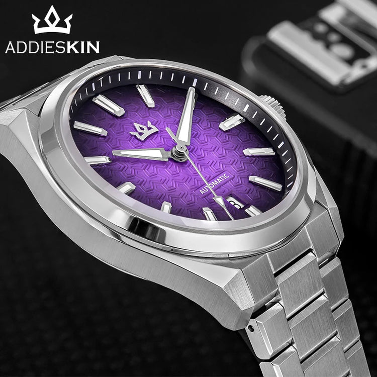 ADDIESKIN K014 Men's Automatic Mechanical Watch ST2130 ETA 2824 Compatible Size Cameo Shell Dial Sapphire Crystal 200M Water