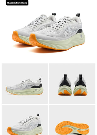Xtep Cloud Wing 3.0 Men's Running Shoes 2025 Summer New Stability Shock Absorbing Wear Resistant Soft Sole Sneakers 875319110003 PlatiNum