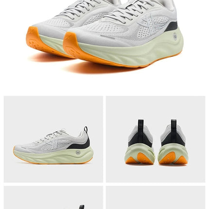 Xtep Cloud Wing 3.0 Men's Running Shoes 2025 Summer New Stability Shock Absorbing Wear Resistant Soft Sole Sneakers 875319110003 PlatiNum