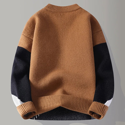 Winter Sweaters men Letter pattern thick sweater men Student youth sweaters autumn Men's wool pullovers full