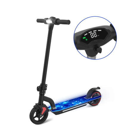 Monopattino Elettrico per Bambini 150W, 15km/h e Autonomia 10-15km, 3 Modalità di Velocità, Pneumatici da 6.5'', Doppio Freno, Design Pieghevole per Bambini 6-12 Anni