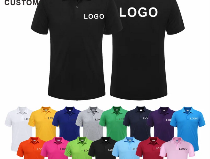 Breathable Polo with Custom Logo Casual Wear for Business Groups Short Sleeve Lapel Polo Work Clothes Embroidery Print