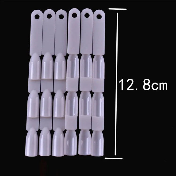 50pcs Set 150 Tips 3 Knots Fan Nail Art Display Swatch Chart UV Gel Polish Practice Color Card Palette Tool 2027