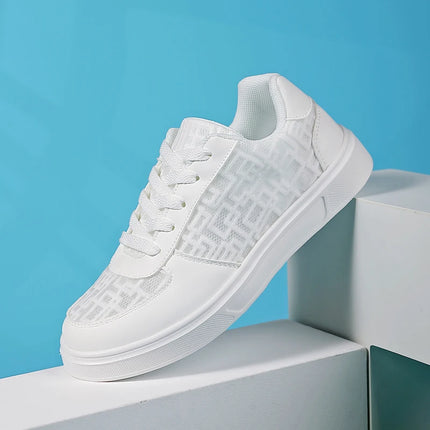 Casual Ell Toe Sneakers Low Top Spor Flats Trendy Versatile Student Leisure Rubber Outsole Summer Breathable Jogging Shoes