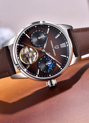 PAGANI DESIGN 41MM Orologio da uomo Orologio meccanico automatico di lusso Orologio da pilota impermeabile in acciaio inossidabile da 100 m PDYS021