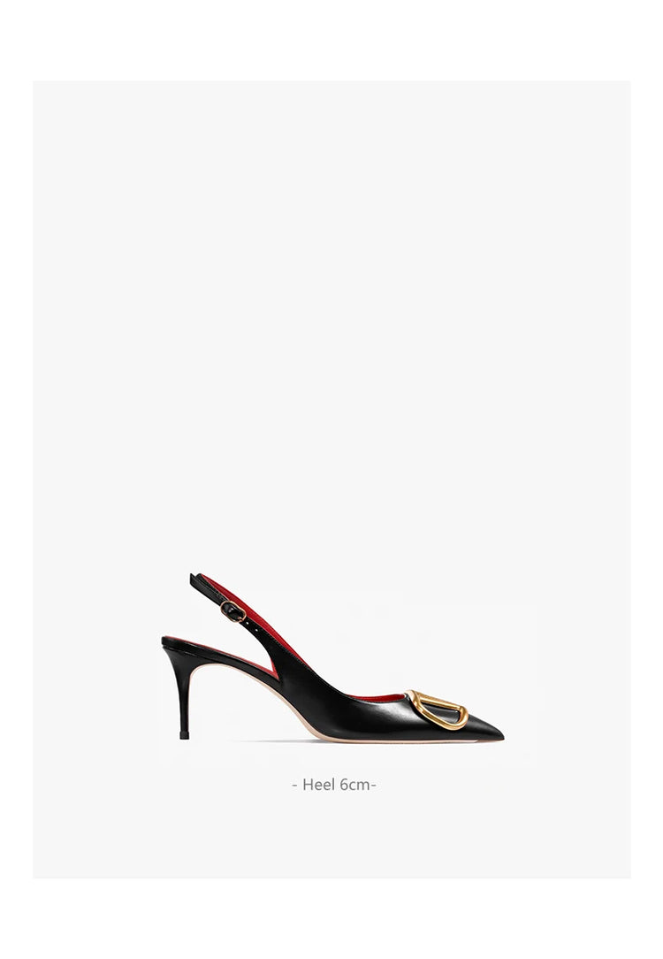 HLTINO Fahion Slingback Nero Comode Scarpe Estive da Donna Sandali con Tacco Alto 2025 Tendenza per Abito da Festa di Nozze