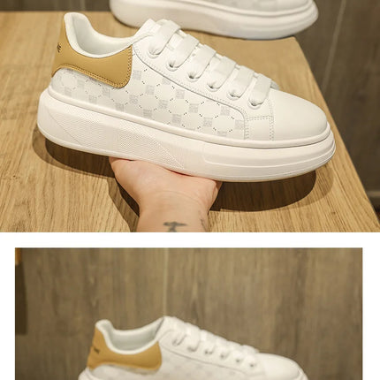 Leather Men Shoes Sneakers Trend Casual Shoe Breathable Leisure Male Sneakers Non-slip Footwear Men Vulcanized Shoes2026
