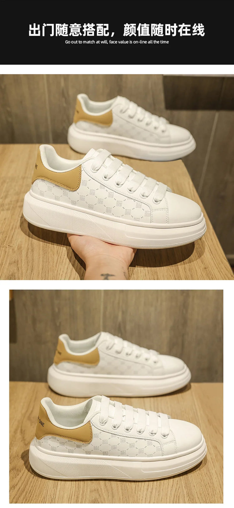 Leather Men Shoes Sneakers Trend Casual Shoe Breathable Leisure Male Sneakers Non-slip Footwear Men Vulcanized Shoes2026