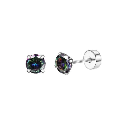 Set di 6 Paia di Orecchini per Piercing Multipli, Piccoli Orecchini a Cerchio, Orecchini a Perno con Zirconi, Opale e Perla per Donne platinumshop