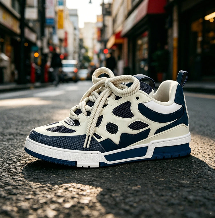 2026 New Men Women Fashion Lace Up Skateboard Shoes Non Slip Wear-resistant Couple Sneakers Daily Walking Outdoor Casual Athletic Sports Footwear