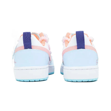 Custom Sneakers Nike Court Borough  Whale Heart & Bear Candy Wrapper  Sweet, Gentle & Playful Women's Skateboarding Sneakers