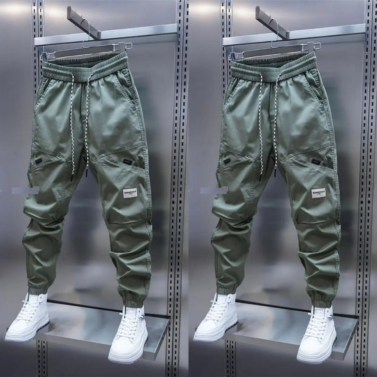 2025 New Men Joggers Autumn Sweatpants Spring Drawstring Casual Pants Workout Running Cotton Sports Trousers Men Clothing