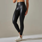 Trendy New Oversized WOMEN'S Leggings, High Waisted Tight and Sexy PU Leather Pants, Colorful Yoga Pants for Women PlatiNum