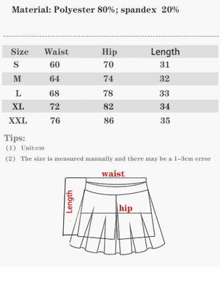 fashionable summer sports shorts women's pleated skirt anti-glare short skirt breathable tennis skirt for outdoor fitness